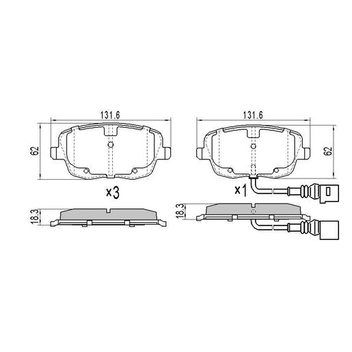 RDA Brakes Extreme Brake Pad Set Front RDX2285SM