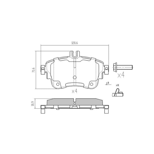RDA Brakes Extreme Brake Pad Set Front RDX2383SM