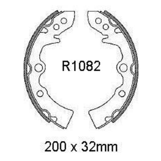 RDA Brake Shoe Set Rear R1082