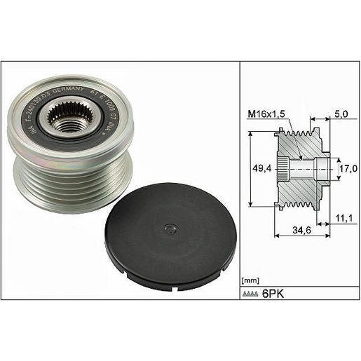 INA Alternator Pulley 535 0155 10