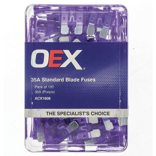 OEX Fuse Standard Blade 35A Purple (Pack of 100) ACX1608