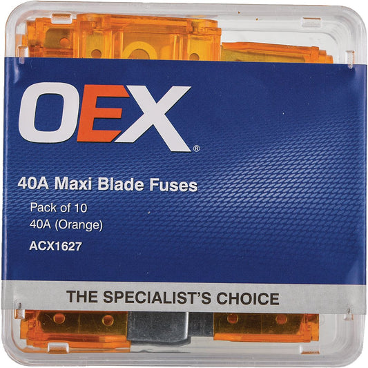 OEX Fuse Maxi Blade 40A Orange (Pack of 10) ACX1627