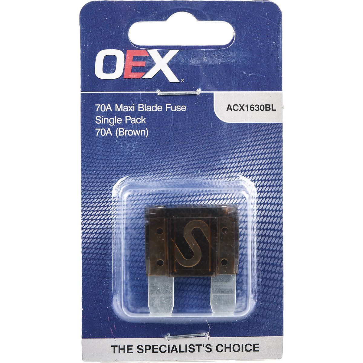 OEX Fuse Maxi Blade 70A Brown ACX1630BL