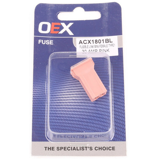 OEX Fusible Link Mini Female Type-1 30A Pink ACX1801BL