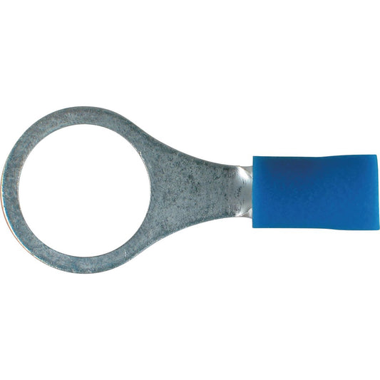 OEX Crimp Terminal Ring Blue 9.5mm Vinyl (100 Pack) ACX3057