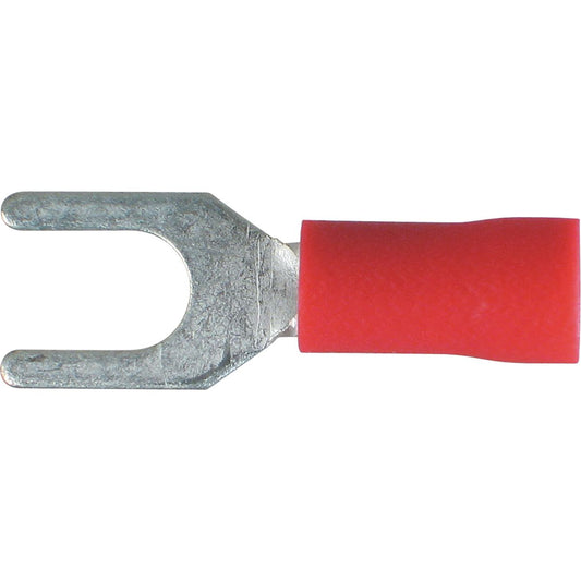OEX Crimp Terminal Fork Red 4.3mm Vinyl (100 Pack) ACX3043