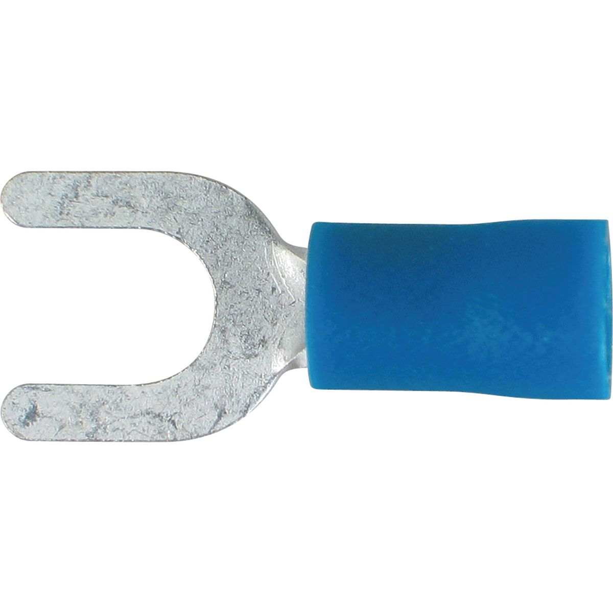 OEX Crimp Terminal Fork Blue 5mm Vinyl (100 Pack) ACX3046
