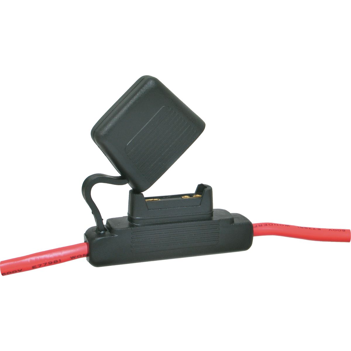 OEX Maxi Blade In Line Fuse Holder, Black, 1 Way, 60A - Single Pack ACX1713BL
