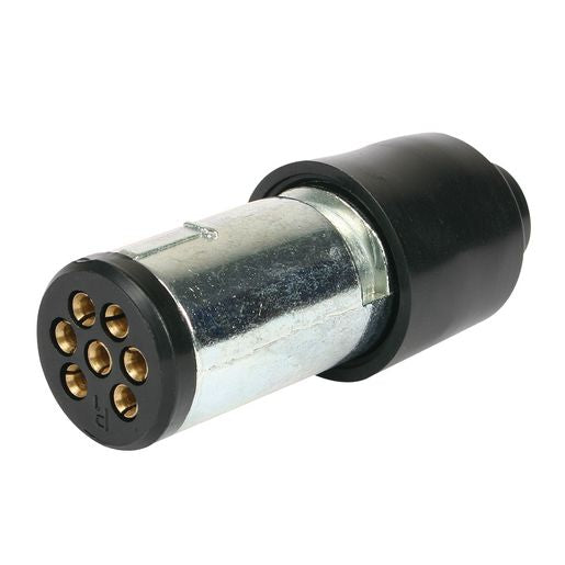 OEX Trailer Plug 7 Pin Small Round Metal ACX2792