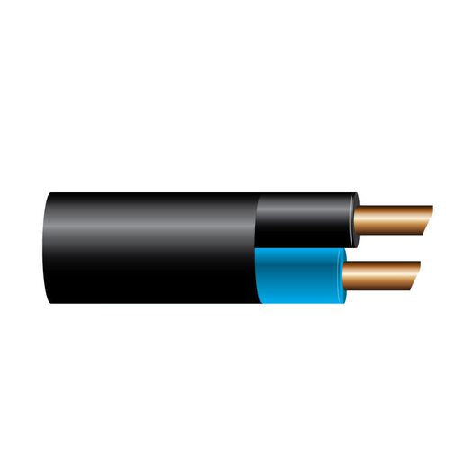 OEX Automotive Cable Twin Core 5mm Blue/Black W/Black Sheath 100M Roll ACX0835L