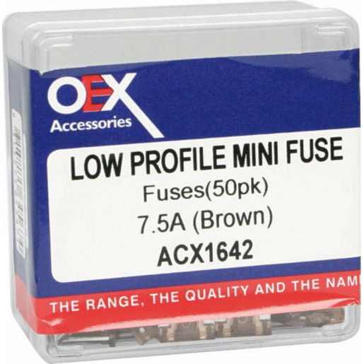OEX Fuse Low Profile Mini Blade 7.5A Brown (Pack of 50) ACX1642