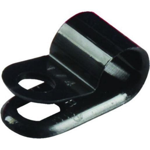 OEX P-Clip 4.6mm Nylon Black 100 Pack ACX1300BK