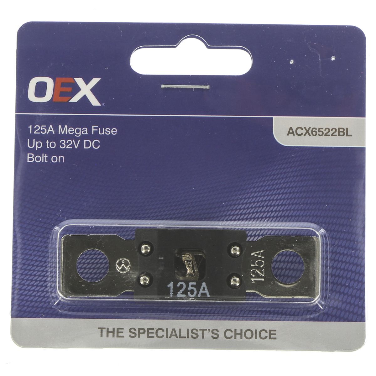 OEX Fuse Mega 125A Bolt-On ACX6522BL