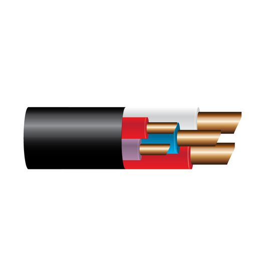 OEX Composite 5 Core Trailer Brake Control Cable, With Black Sheath - 30M Roll ACX0827