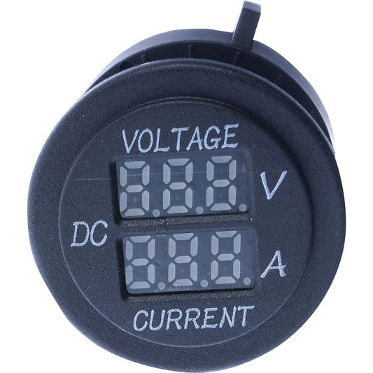 Thunder Socket Style Dual Volt & Amp 12/24V Display Blue LED