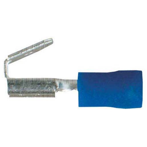 Thunder Crimp Terminal 2 Way Male/Female Insulated Blade Blue 6.3mm 10Pk