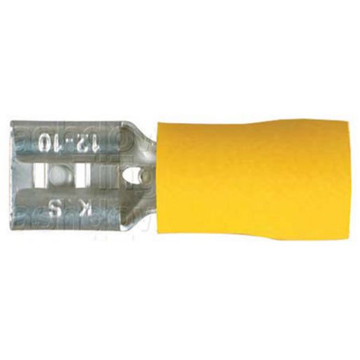 Thunder Spade Crimp Terminal Female Blade Yellow 6.3mm 12pc