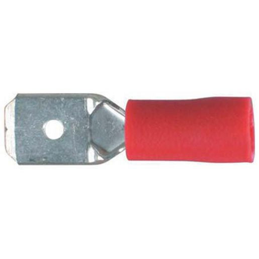 Thunder Crimp Terminal Insulated Male Blade Red 6.3mm 14pc