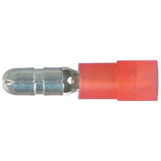 Thunder Bullet Crimp Terminal Insulated Male Red 4mm 12pc