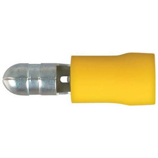 Thunder Bullet Crimp Terminal Insulated Male Yellow 5mm 8pc