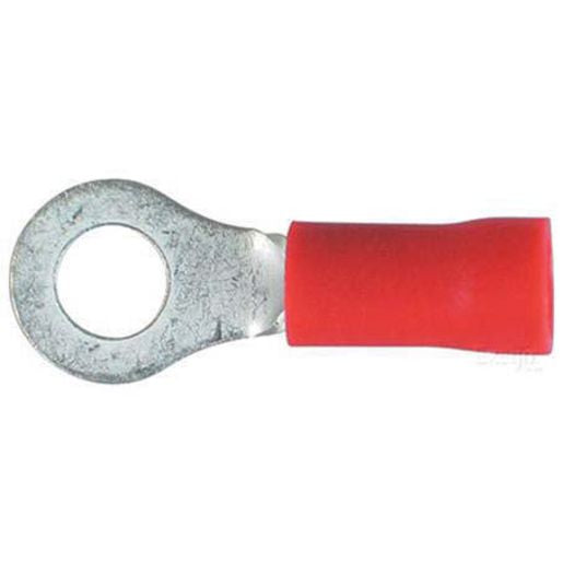 Thunder Crimp Terminal Ring Red 4.3mm 25pc
