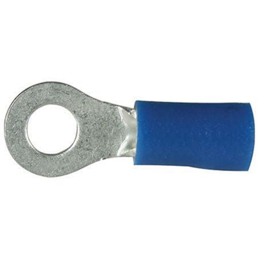 Thunder Crimp Terminal Ring Blue 4.3mm 25pc