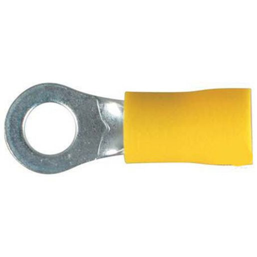 Thunder Crimp Terminal Ring Yellow 5mm 14pc