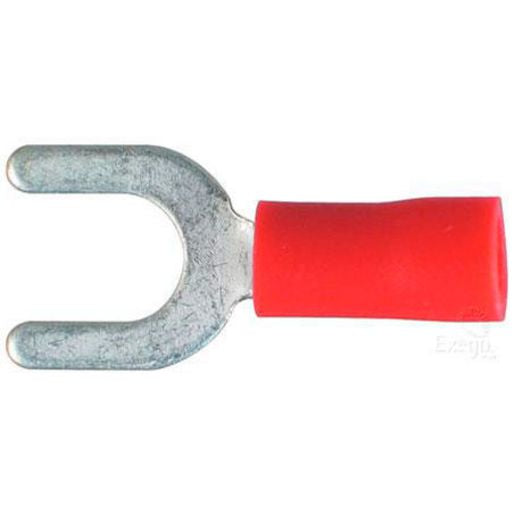 Thunder Fork Crimp Terminal Red 5mm 21pc