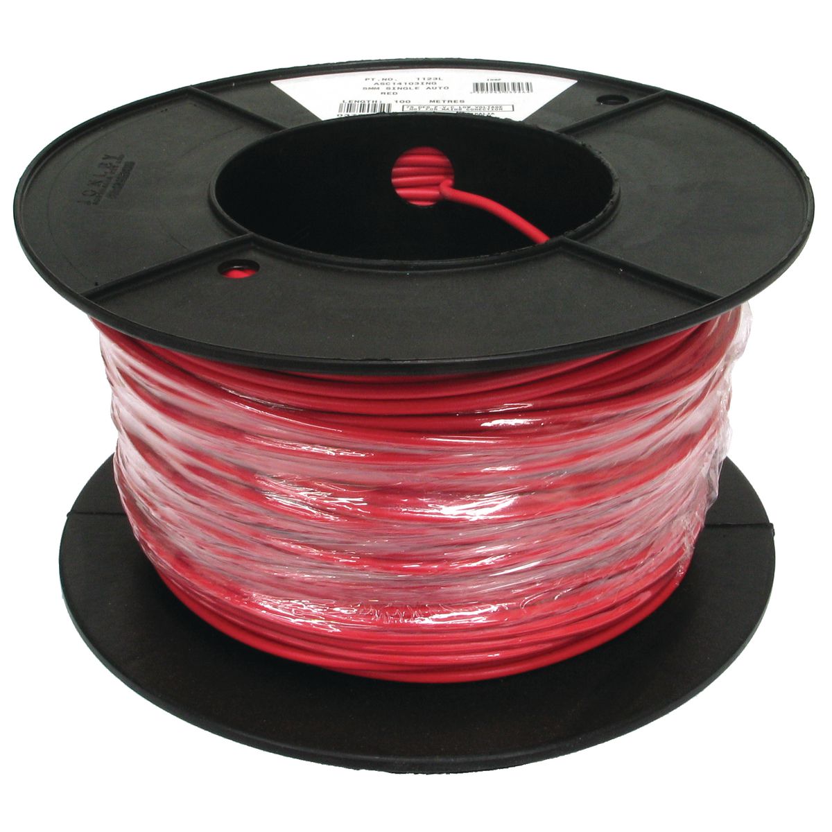 OEX Automotive Cable Single Core 5mm Red 100M Roll ACX0752L