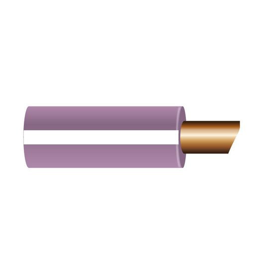 OEX Automotive Cable Single Core 3mm Violet W/White Trace 100M Roll ACX0345