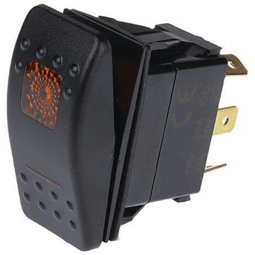Thunder Rocker Switch ON/OFF Amber LED