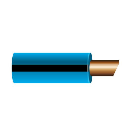 OEX 3Mm Single Core Automotive Cable, Blue With Black Trace - 30M Roll AS116030L/B30