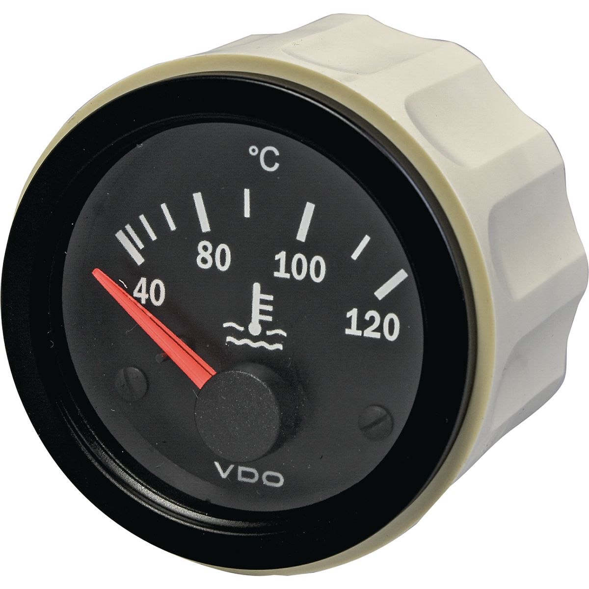 VDO Water Temperature Gauge Elec 40-120deg C 52mm Round 24V 310020001