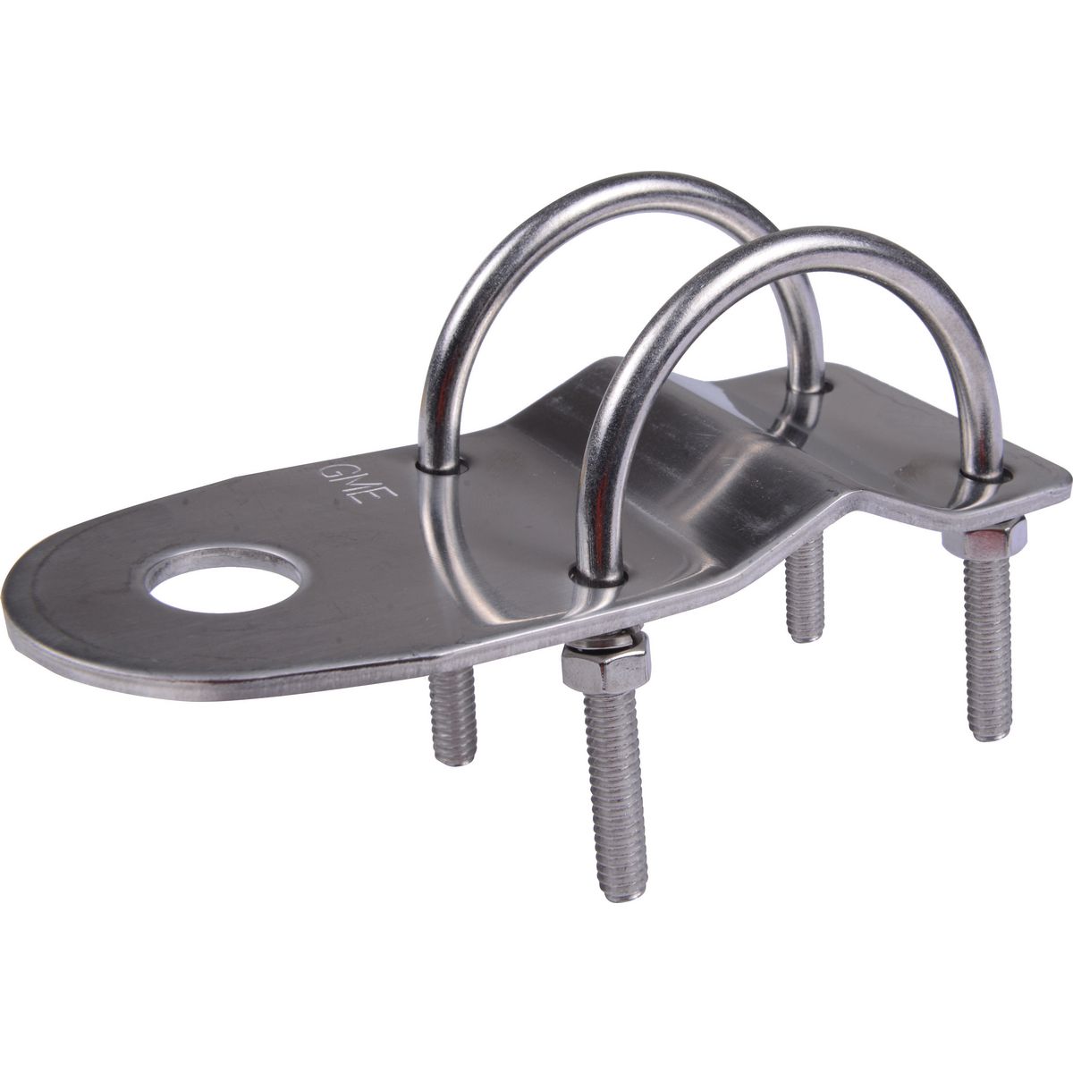 GME Bull Bar Antenna Bracket w/ ""U"" Bolts Stainless MB408SS