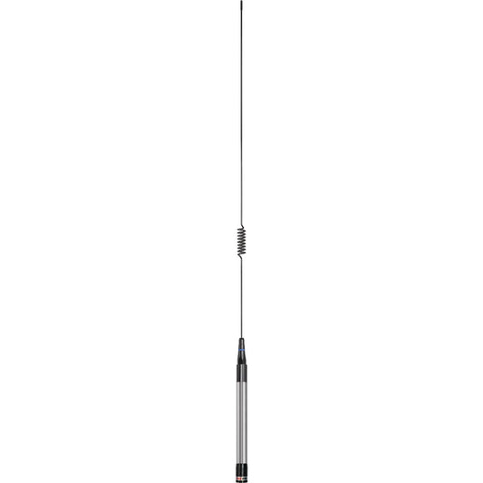 GME UHF CB Whip Antenna 6.6dB 780mm w/ Elevated Feed Head Black Stainless Steel AE4017K1