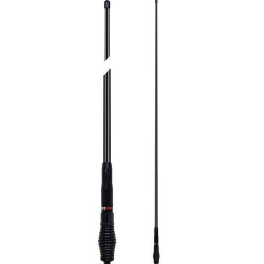 GME UHF CB Spring Base Radome Antenna 8.1dB 2100mm Black AE4706B