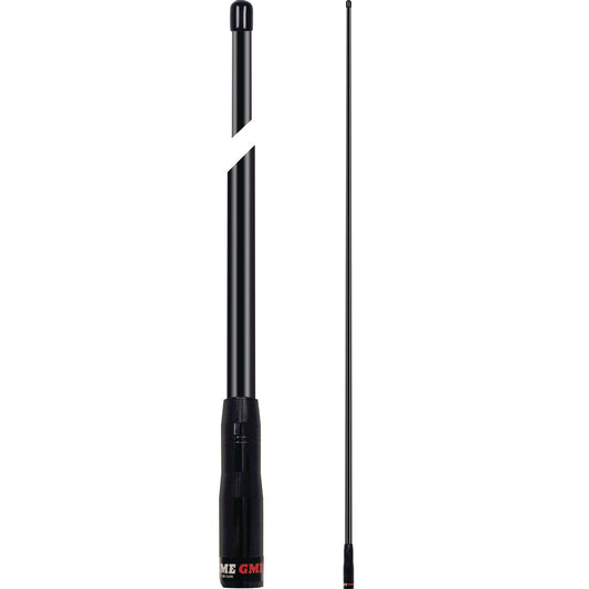 GME UHF CB Whip Antenna H/D 8.1dB 2400mm Black AW4706B