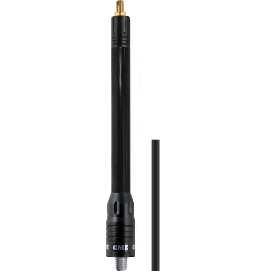 GME Antenna Base Elevated Feed Black Stainless Steel 4.5m Low Loss Coax ABL017B