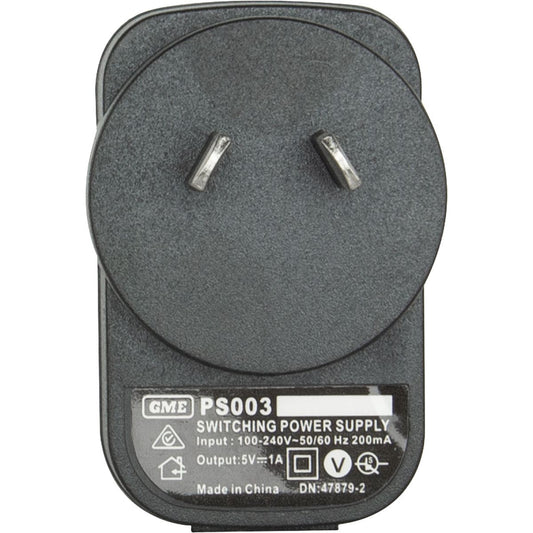 GME Power Adapter AC USB (Suits TX665/TX667/TX675/TX677) PS003