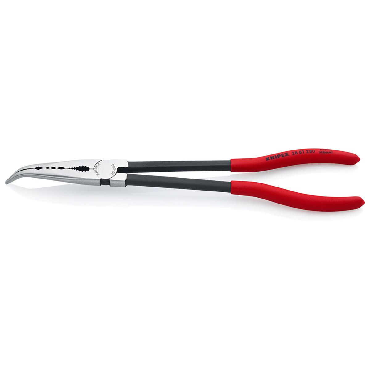 KNIPEX Flat Nose Assembly Pliers Bent 280mm 2881280
