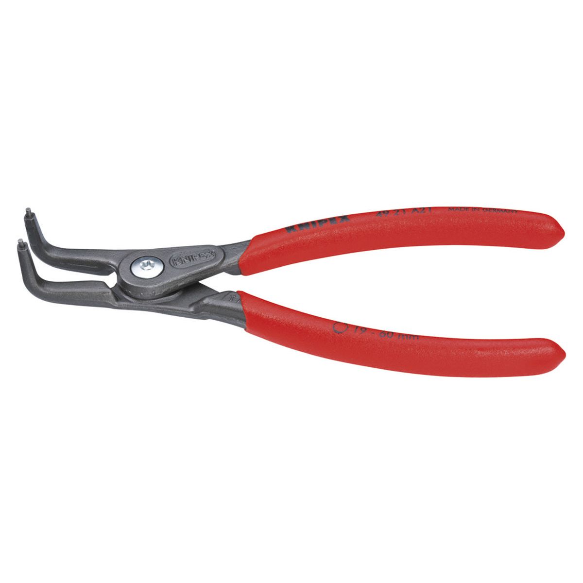 KNIPEX Precision External Circlip Pliers Bent 165mm 4921A21