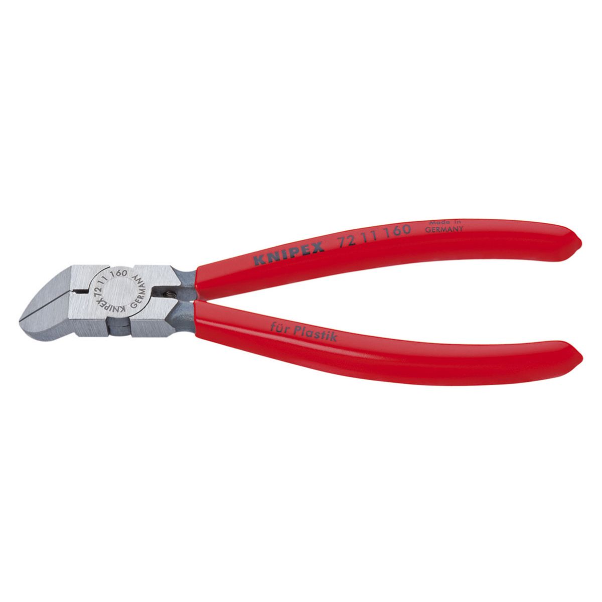 KNIPEX Diagonal Cutting Pliers For Plastic Bent 160mm 7211160