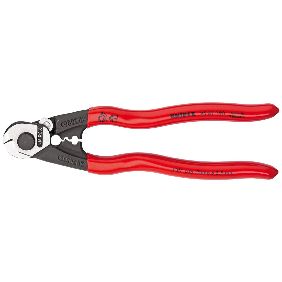 KNIPEX Wire Rope Cutter 190mm 9561190