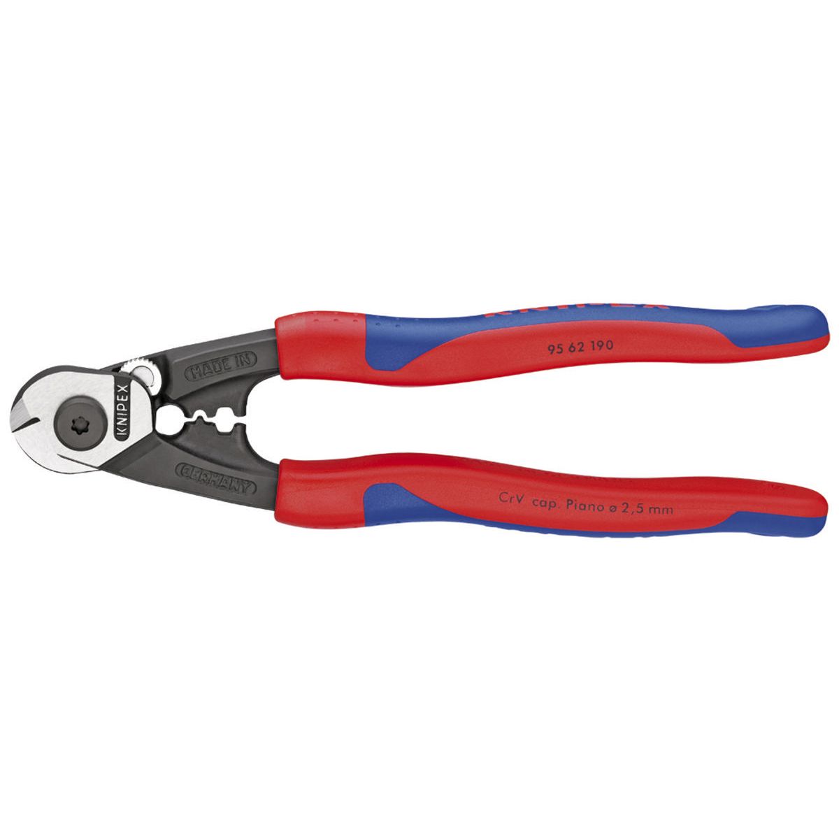 KNIPEX Wire Rope Cutter 190mm 9562190