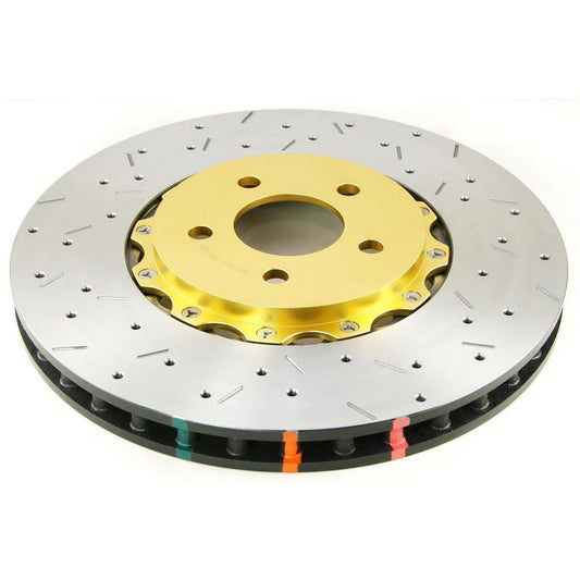 DBA HD 5000 Drilled Slotted 2Pc Brake Rotor 390mm LH DBA52068BLKLXS