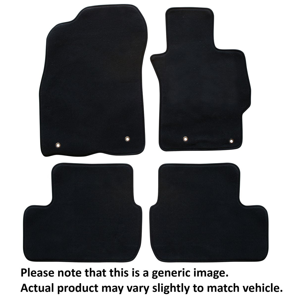 Sunland Floormats 4-Piece Black TPZ66014