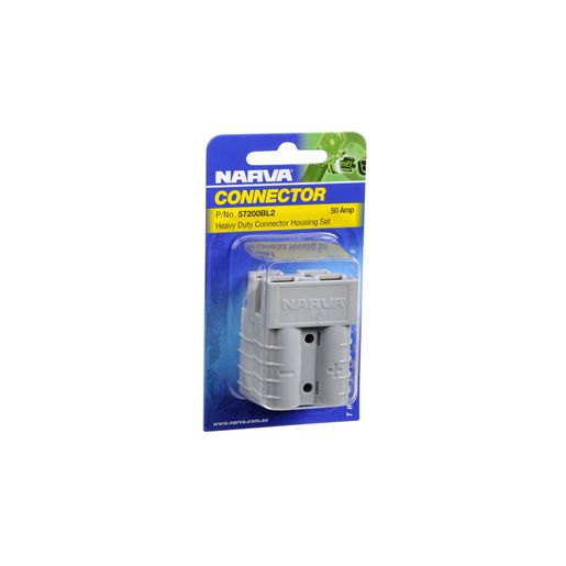 Narva Connector Housing With Contacts 50A Grey (2pc) 57200BL2