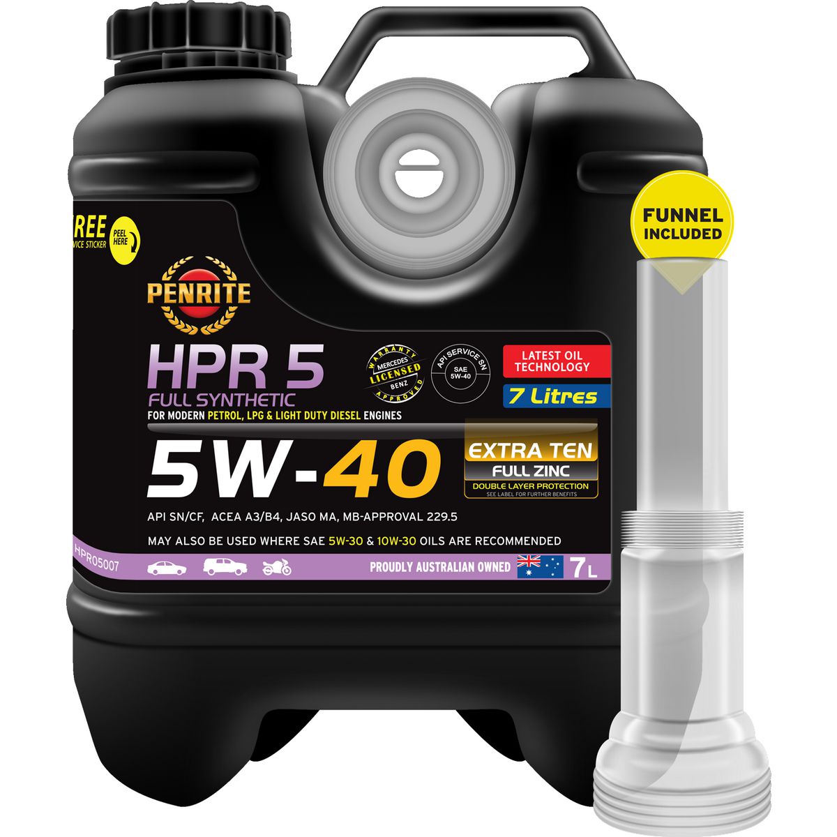 Penrite HPR 5 5W-40 Full Synthetic 7L