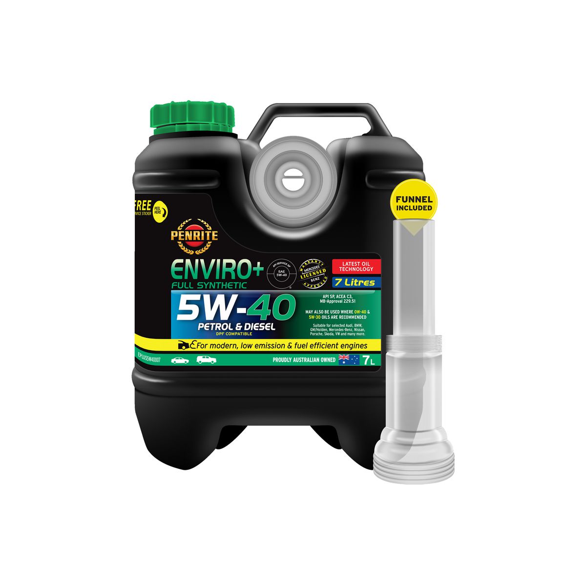 Penrite Enviro+ 5W-40 Full Synthetic 7L