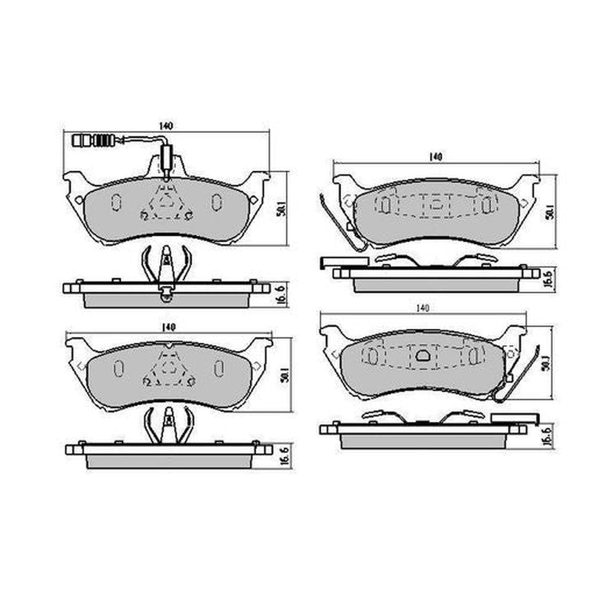 RDA GP Max Brake Pad Set Rear RDB1430